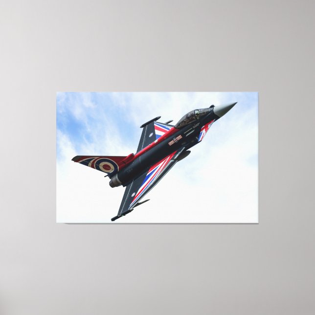 Union Jack Typhoon Canvas Print (Front)