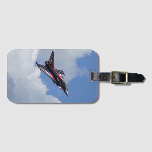 Union Jack Typhoon Luggage Tag (Front Horizontal)