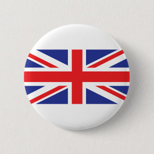 Union Jack UK Flag 6 Cm Round Badge