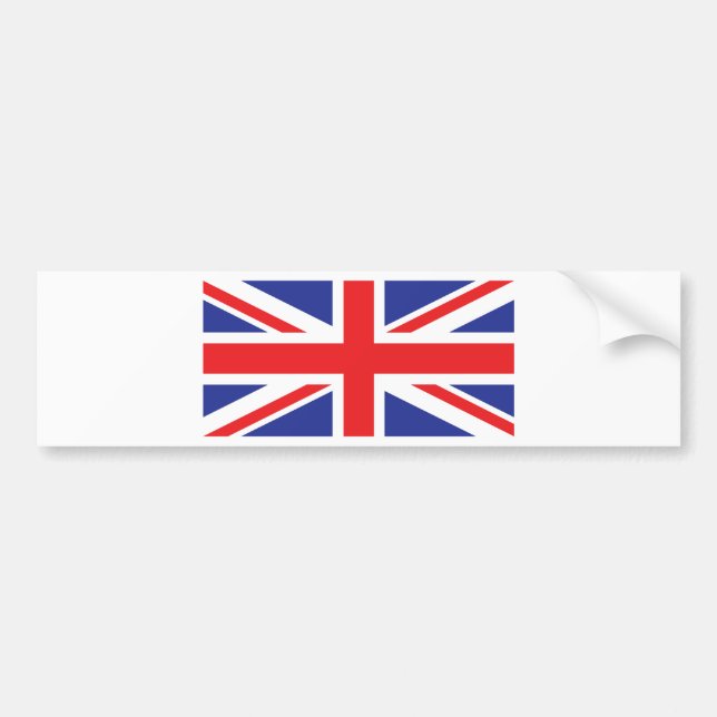 Union Jack UK Flag Bumper Sticker (Front)
