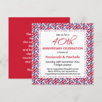 UNION JACK UK FLAG Custom Anniversary Celebration