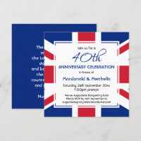 UNION JACK UK FLAG Custom BLUE Celebration