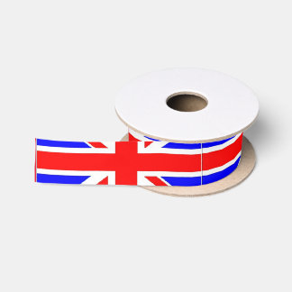 Union Jack UK flag Satin Ribbon