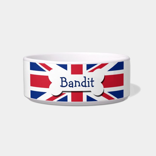 Union Jack UK Personalised Bowl (Front)
