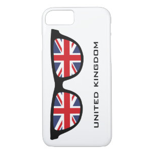 Union Jack UK Shades custom text & colour cases