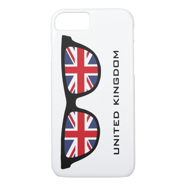 Union Jack UK Shades custom text & colour cases (Back)