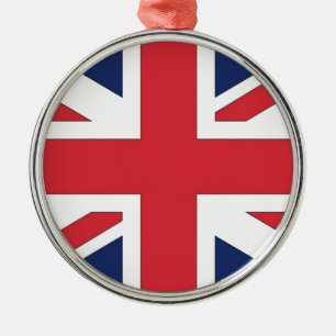 Union Jack, Union Flag of Great Britian Metal Tree Decoration