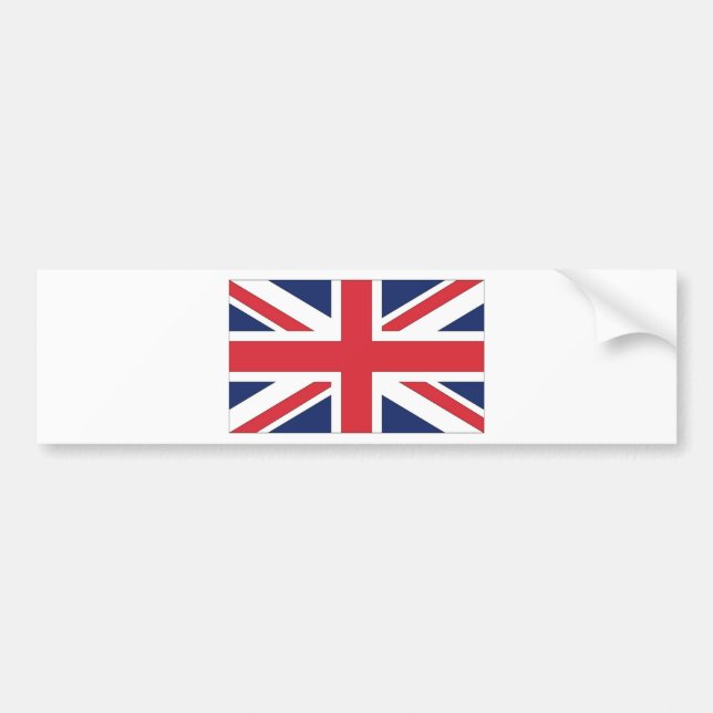 Union Jack/ Union Flag of United Kingdom Bumper Sticker (Front)