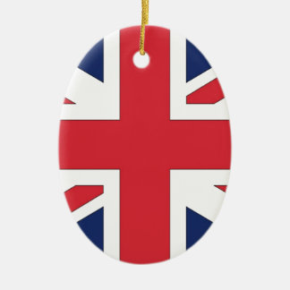 Union Jack/ Union Flag of United Kingdom Ceramic Tree Decoration
