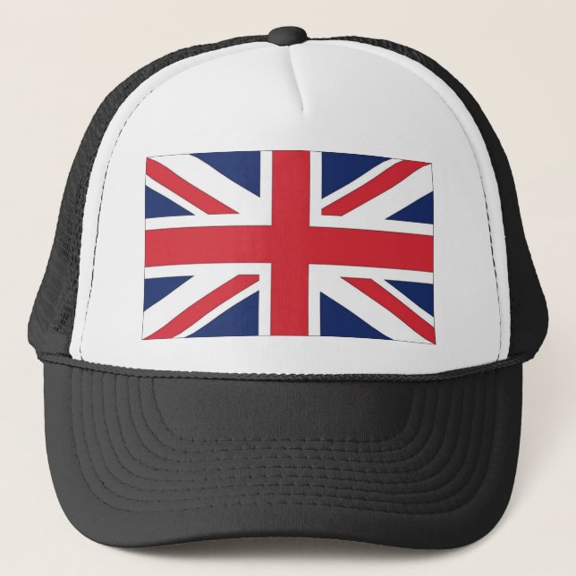 Union Jack/ Union Flag of United Kingdom Trucker Hat (Front)