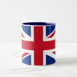 Union Jack United Kingdom Two-Tone Coffee Mug