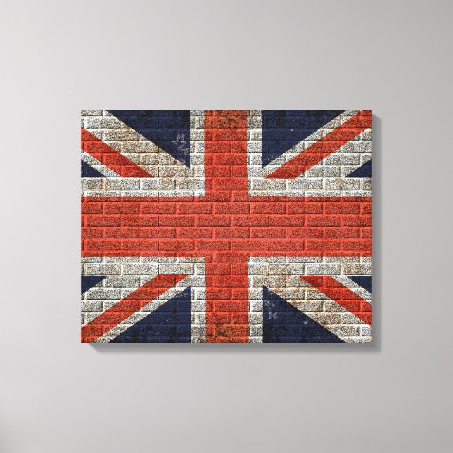 union jack wall flag Canvas (Front)