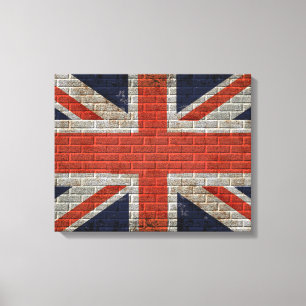 union jack wall flag Canvas Print