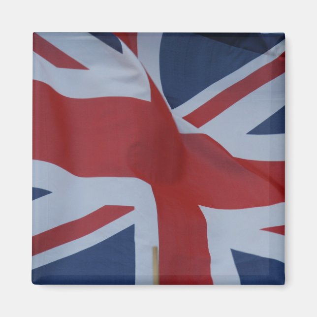 union jack waving magnet (Front)