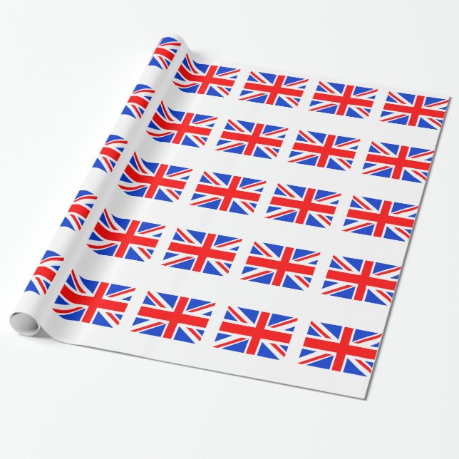 Union Jack Wrapping Paper (Unrolled)