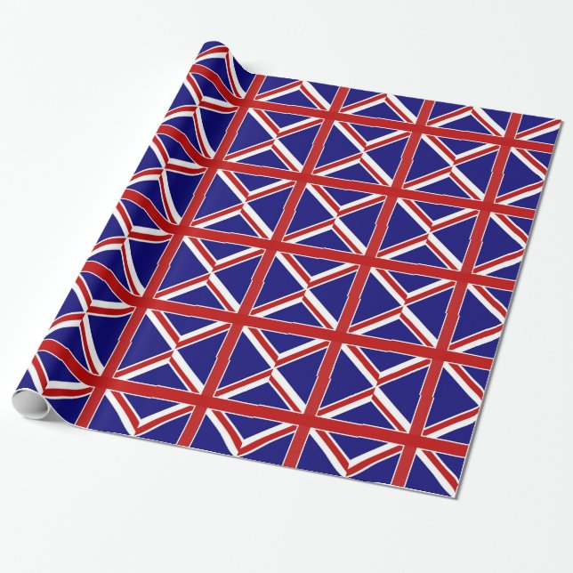 Union Jack Wrapping Paper (Unrolled)