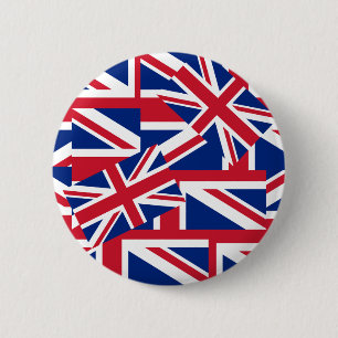 Union Jacks Galore 6 Cm Round Badge