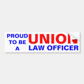 UNION LAW OFFICER BUMPER STICKER
