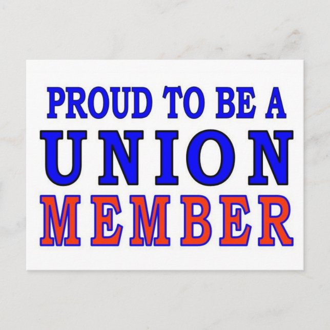 UNION MEMBER POSTCARD (Front)