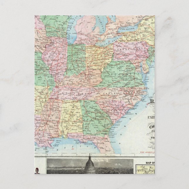 Union Military Chart Postcard (Front)