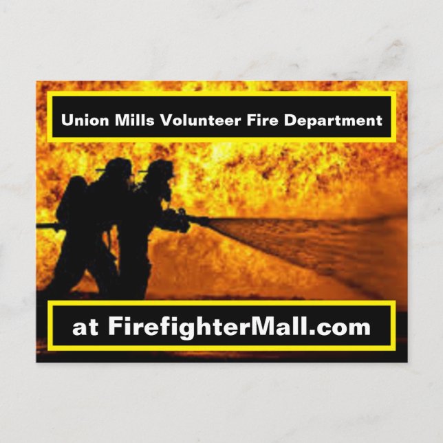 Union Mills Volunteer Fire Department Postcard (Front)