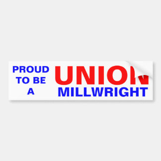 UNION MILLWRIGHT BUMPER STICKER