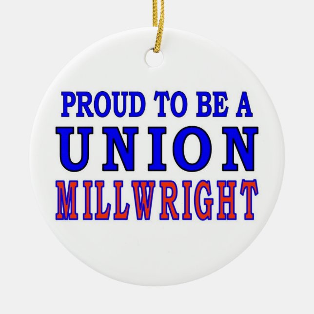 UNION MILLWRIGHT CERAMIC TREE DECORATION (Front)