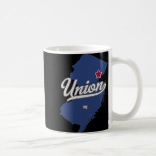 Union New Jersey Nj Map Coffee Mug
