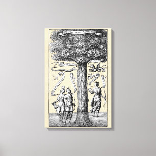 Union of Opposites Symbolic Alchemy Canvas Print