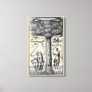 Union of Opposites Symbolic Alchemy Canvas Print