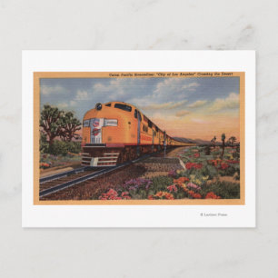 Union Pacific Railroad "City of Los Angeles" Postcard