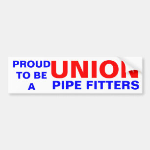 UNION PIPE FITTER BUMPER STICKER