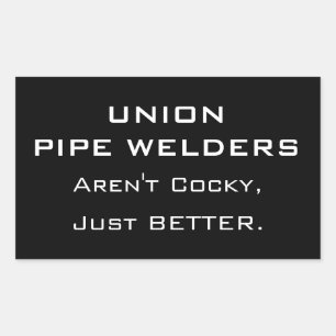 Union Pipe Welders Rectangular Sticker