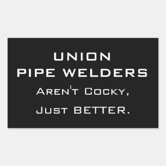Union Pipe Welders Rectangular Sticker
