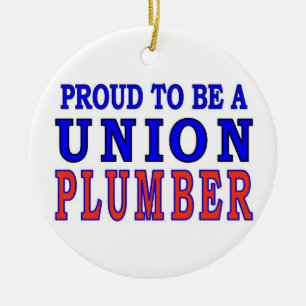 UNION PLUMBER CERAMIC TREE DECORATION