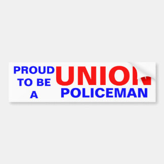 UNION POLICEMAN BUMPER STICKER