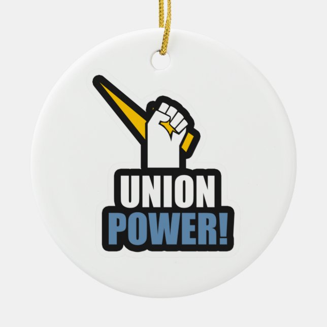 Union Power Classic Ceramic Tree Decoration (Front)