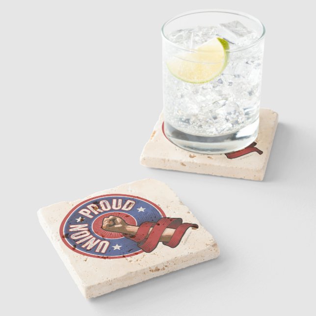 Union Proud Stone Coaster (Side)