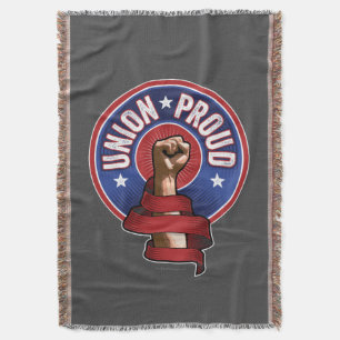 Union Proud Throw Blanket