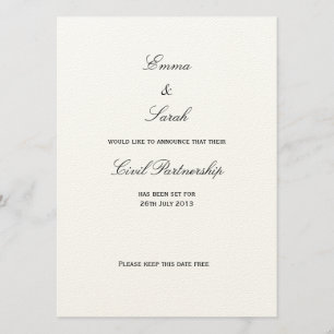 Union - Save the Date Invitation