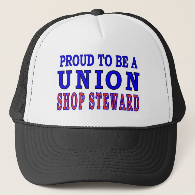 UNION SHOP STEWARD TRUCKER HAT (Front)