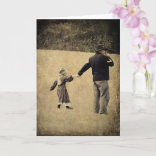 Union Soldier and Daughter Card