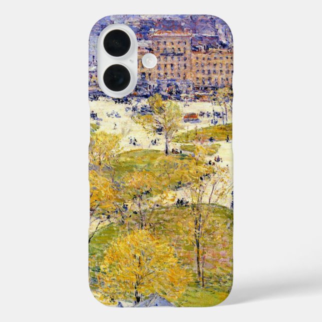 Union Square in Spring by Frederick Childe Hassam Case-Mate iPhone Case (Back)