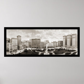 Union Square San Francisco CA Photo 1910 Poster