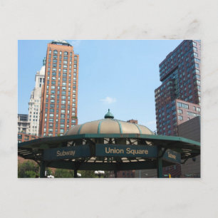 Union Square Subway NYC Postcard