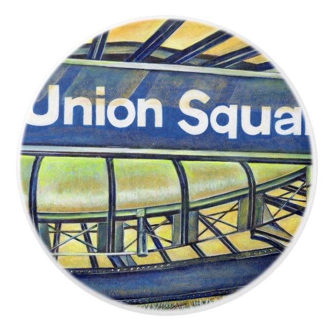 Union Square's Parlour Ceramic Knob (Front)