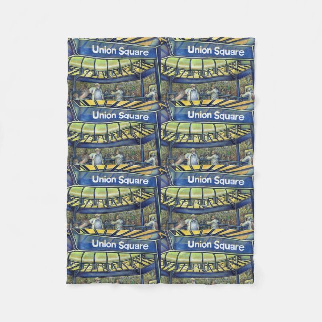 Union Square's Parlour Fleece Blanket (Front)