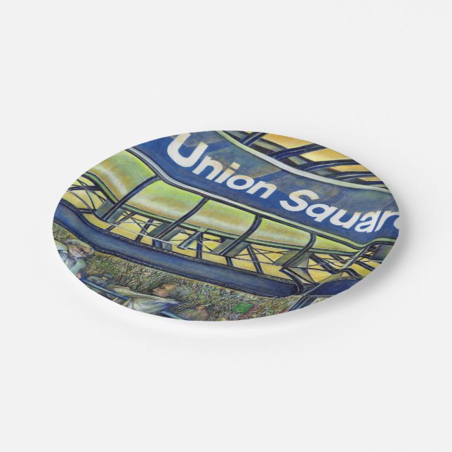 Union Square's Parlour Paper Plate (Angled)