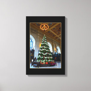 Union Station Christmas Tree, Kansas City Canvas Print