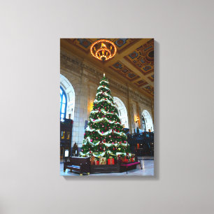 Union Station Christmas Tree, Kansas City Canvas Print